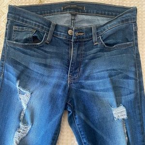 Flying Money Distressed Skinny Jeans